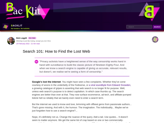 how-to-find-the-lost-web screenshot