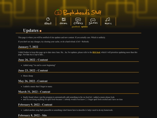 updates screenshot