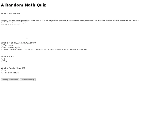 math-quiz-form screenshot