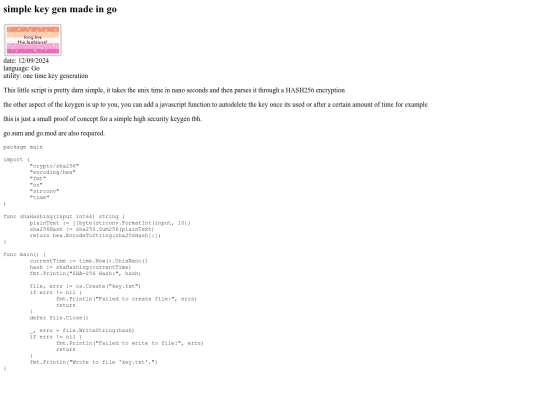code/snippets/go_keygen screenshot
