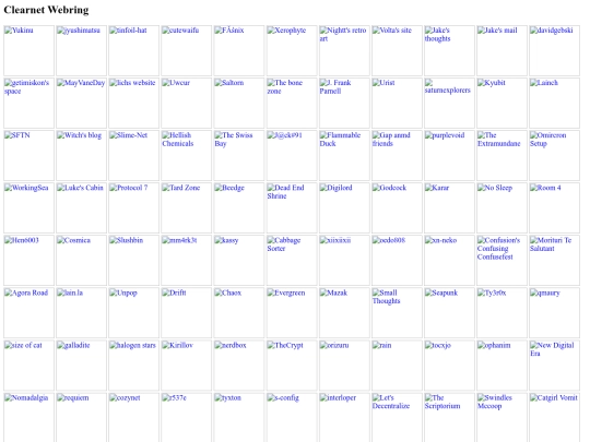 webring/sites/clearnet screenshot