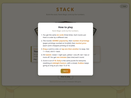 stack screenshot