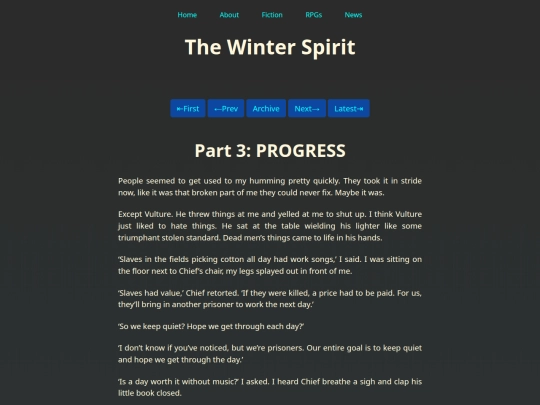 Fiction/The Winter Spirit/Part Three screenshot