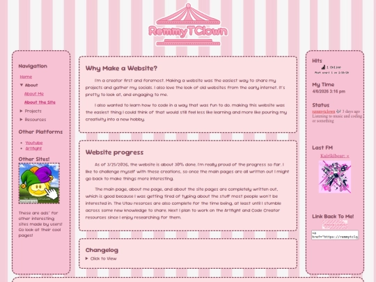 aboutthesite screenshot