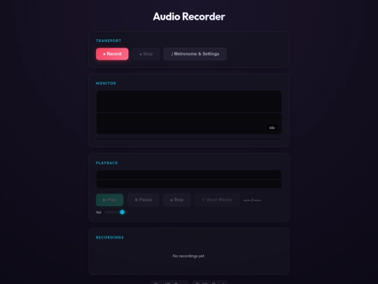 tools/recorder screenshot