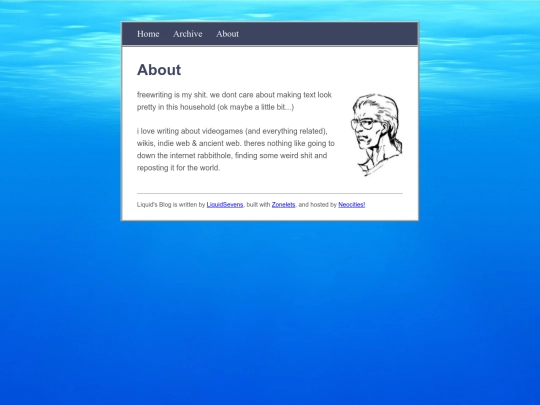 blog/about screenshot