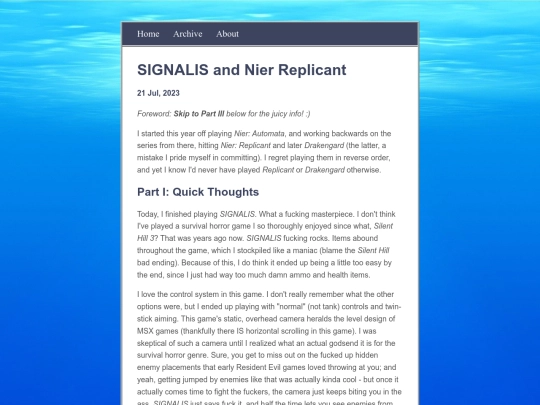 blog/posts/2023-07-21-SIGNALIS-and-Nier-Replicant screenshot