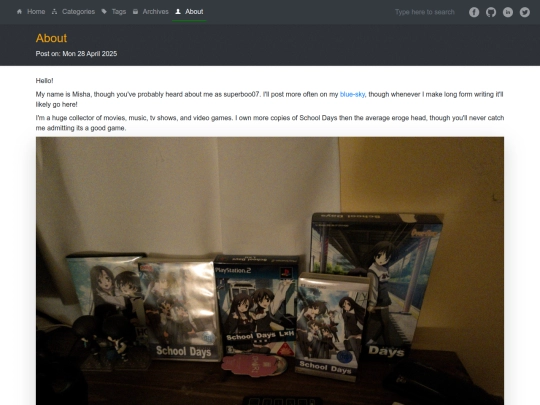 pages/about screenshot