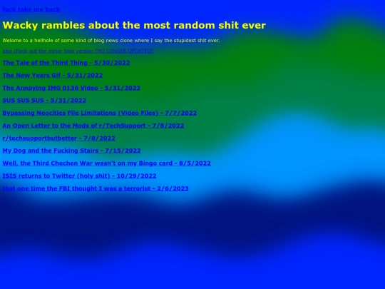 archive/wackyrambles screenshot