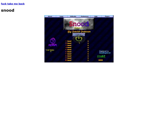games/snood screenshot