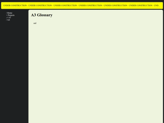 HTML/A3/glosary screenshot