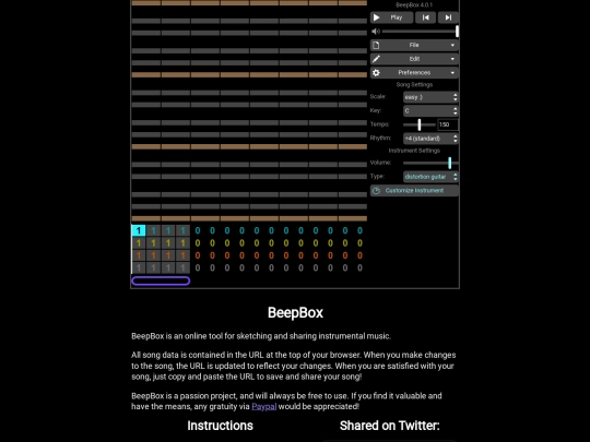 beepbox_recording screenshot
