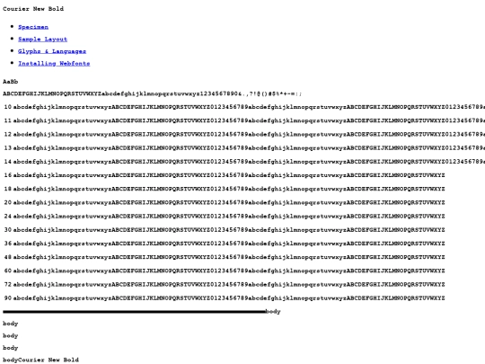 webfontkit-20230809-180627/courier_new_bold-demo screenshot