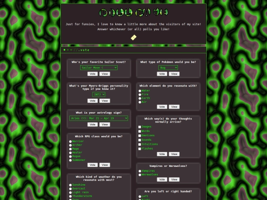 polls screenshot