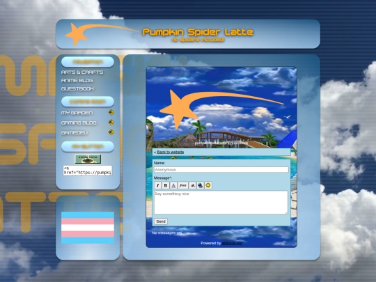 pages/guestbook screenshot
