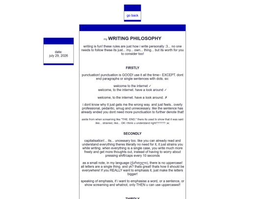 essays/writing screenshot