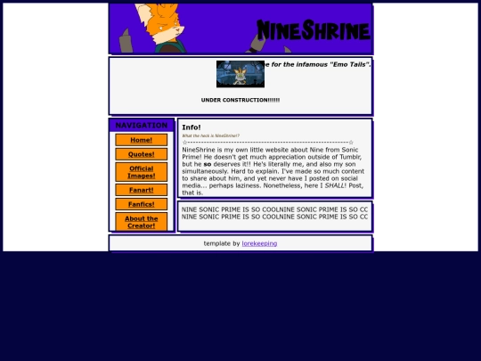 info screenshot