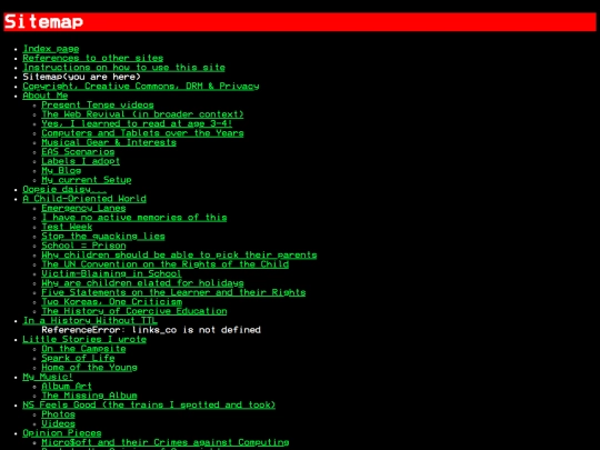 sitemap screenshot