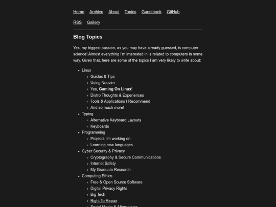 topics screenshot