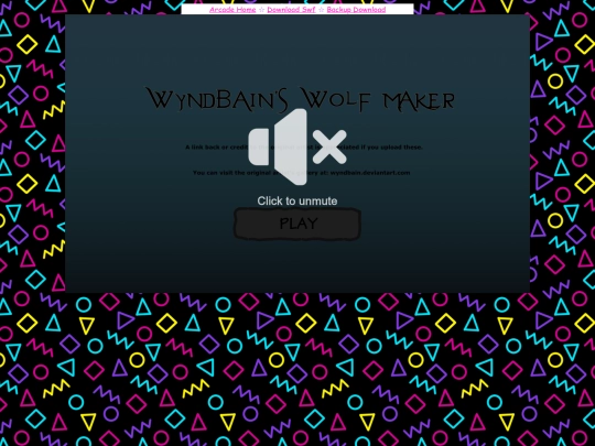 arcade/games/flash/wyndbainwolf screenshot