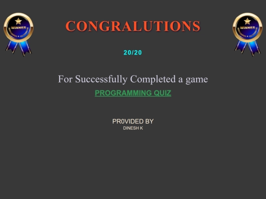 Quiz_application/result1 screenshot