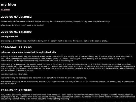 blog screenshot