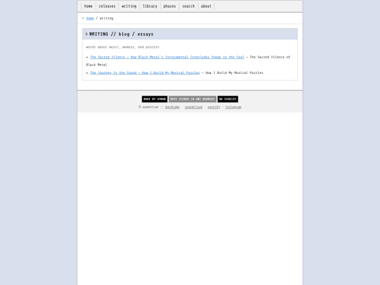 writing screenshot