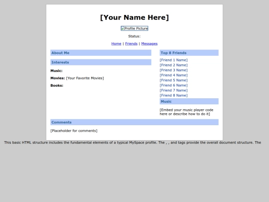 Myspacegemini screenshot
