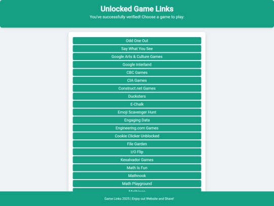 game-links screenshot