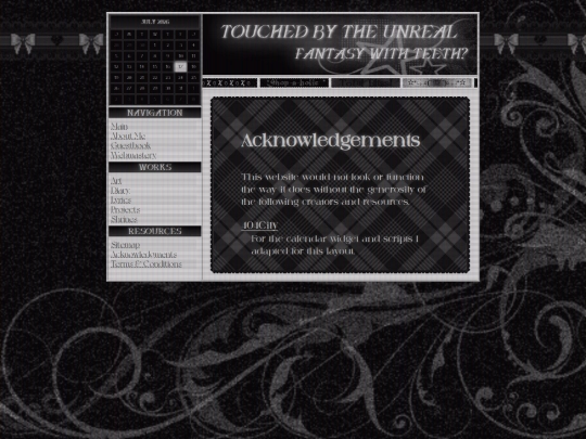 acknowledgments screenshot