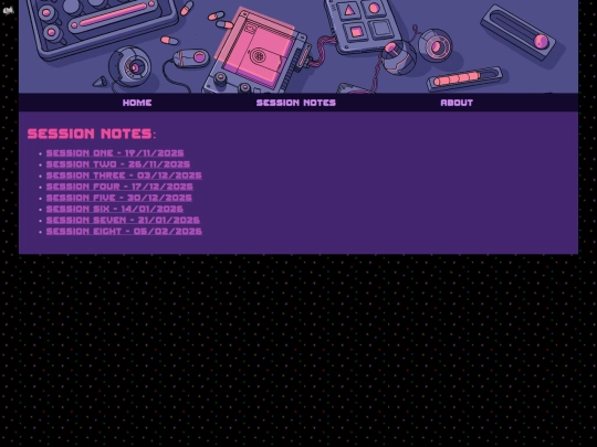 sessionnotes screenshot