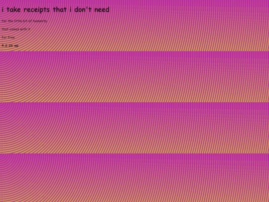 poetry_2026/itakereceiptsthatidontneed screenshot