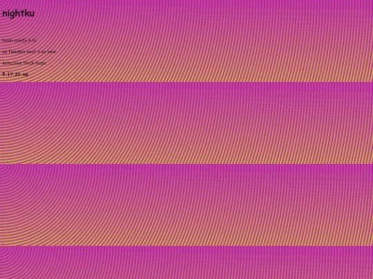 poetry_2026/nightku screenshot