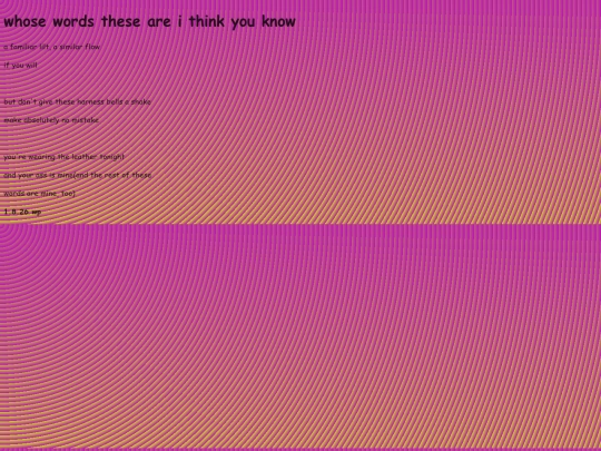 poetry_2026/whosewordstheseareithinkyouknow screenshot