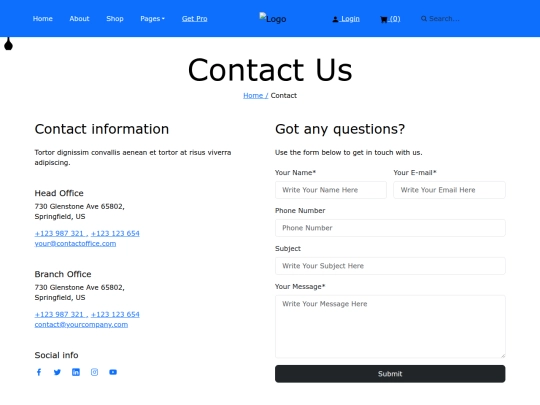 contact screenshot