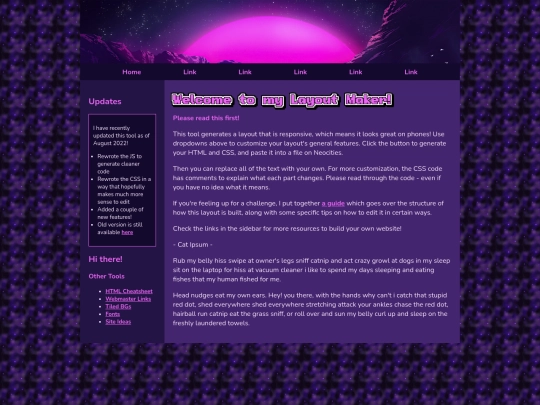 testpage screenshot