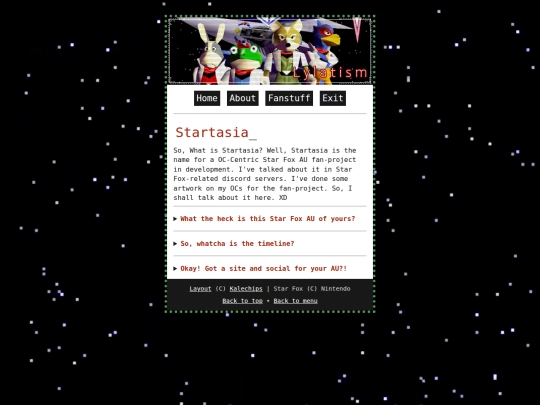fanprojects/startasia screenshot