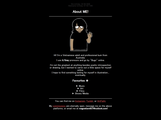 aboutme screenshot