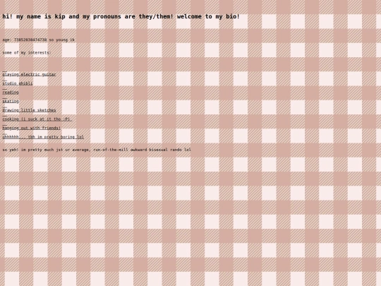 bio screenshot