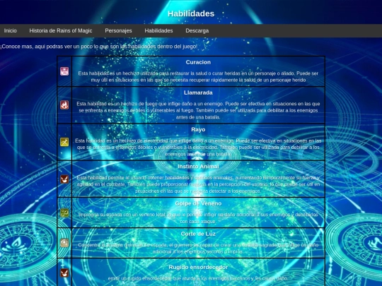 Habilidades screenshot