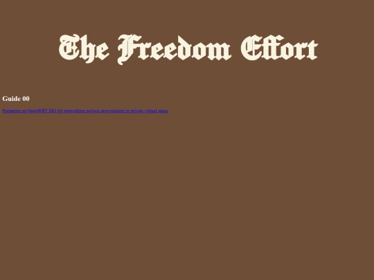 the-freedom-effort screenshot