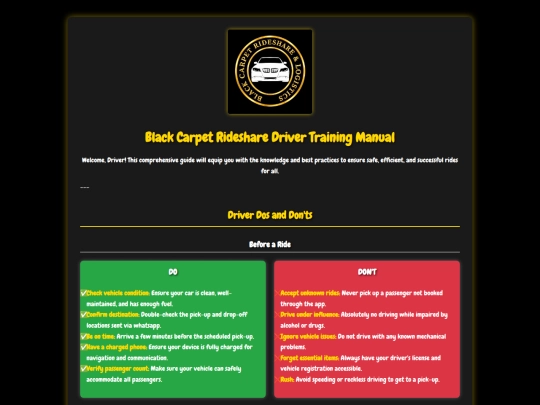 Driver/Training-material screenshot