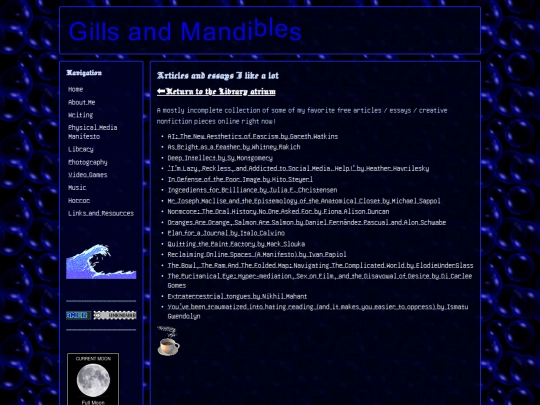 library--articles screenshot
