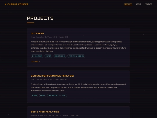 projects screenshot
