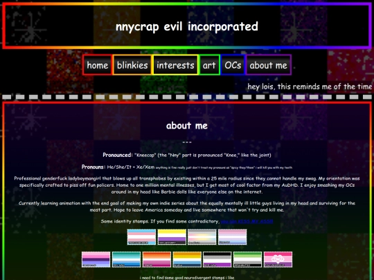 about-me screenshot