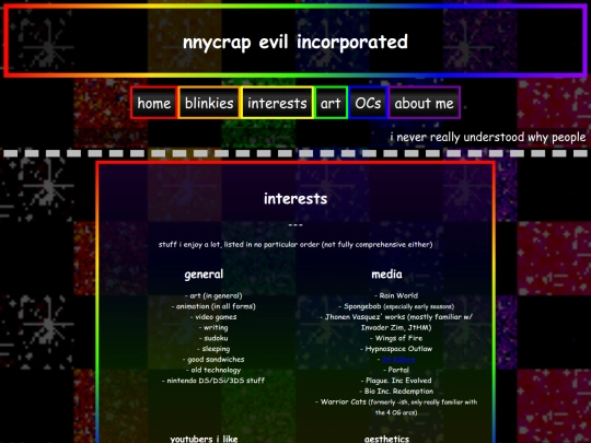 interests screenshot