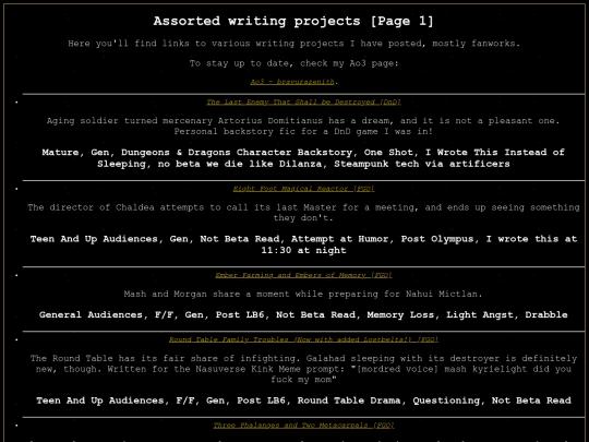 writing screenshot