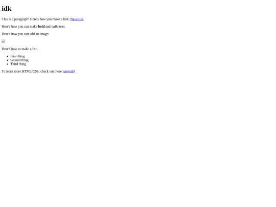 index screenshot