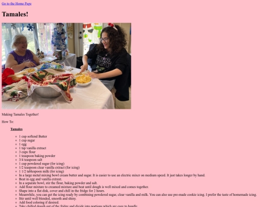 Tamales screenshot