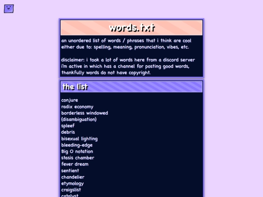 words screenshot